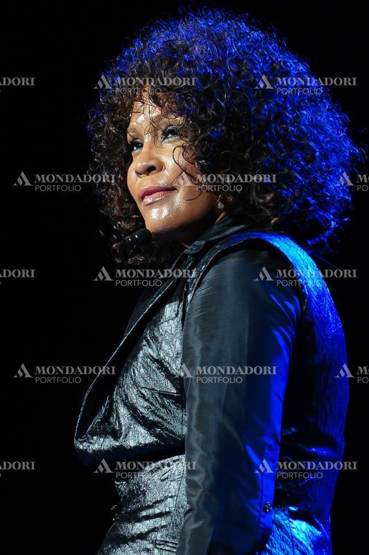 American singer Whitney Houston in concert at Palalottomatica. Rome (Italy), May 4th, 2010