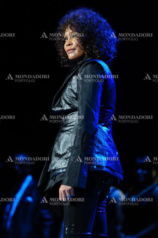 American singer Whitney Houston in concert at Palalottomatica. Rome (Italy), May 4th, 2010