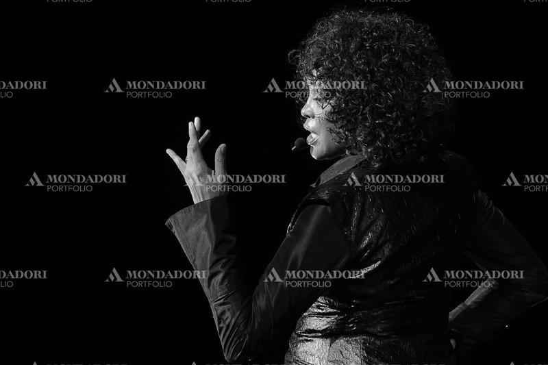 American singer Whitney Houston in concert at Palalottomatica. Rome (Italy), May 4th, 2010