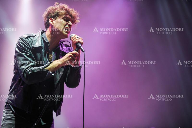 Scottish singer-songwriter Paolo Nutini during the concert at the festival Rock in Rome, at the Capannelle Hippodrome. Rome (italy), July 19th, 2014
