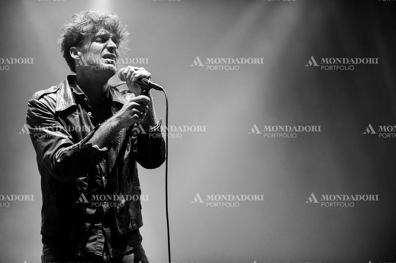 Scottish singer-songwriter Paolo Nutini during the concert at the festival Rock in Rome, at the Capannelle Hippodrome. Rome (italy), July 19th, 2014
