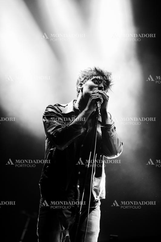 Scottish singer-songwriter Paolo Nutini during the concert at the festival Rock in Rome, at the Capannelle Hippodrome. Rome (italy), July 19th, 2014
