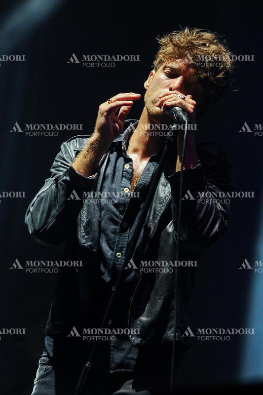 Scottish singer-songwriter Paolo Nutini during the concert at the festival Rock in Rome, at the Capannelle Hippodrome. Rome (italy), July 19th, 2014

