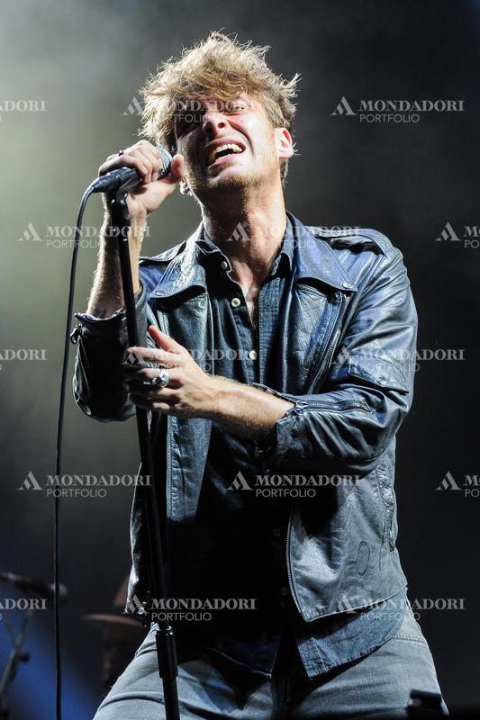 Scottish singer-songwriter Paolo Nutini during the concert at the festival Rock in Rome, at the Capannelle Hippodrome. Rome (italy), July 19th, 2014
