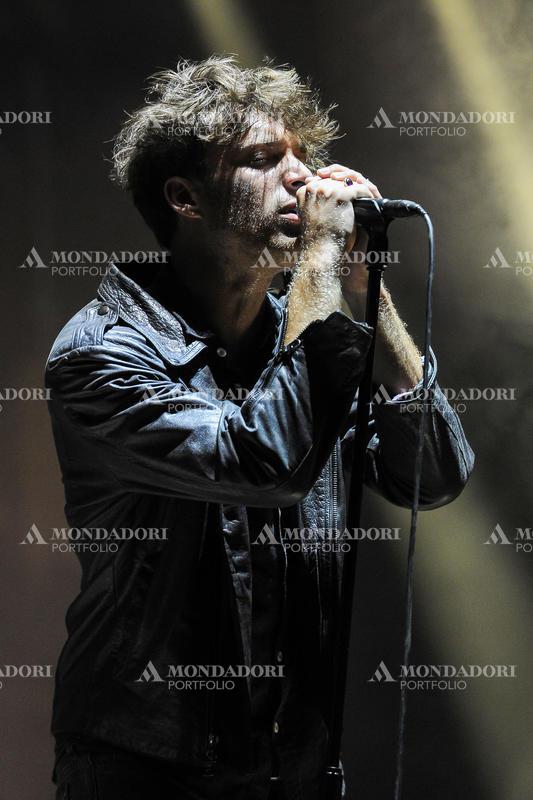 Scottish singer-songwriter Paolo Nutini during the concert at the festival Rock in Rome, at the Capannelle Hippodrome. Rome (italy), July 19th, 2014
