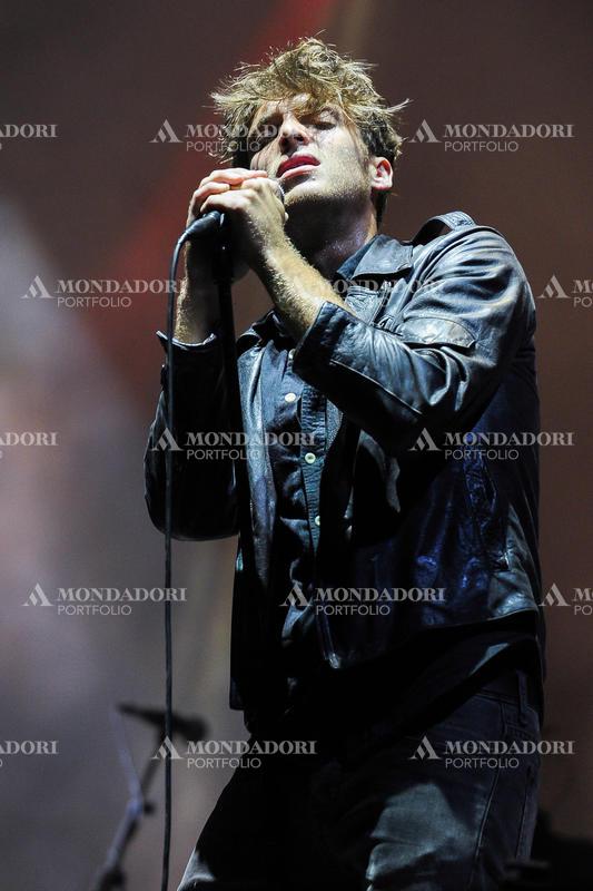 Scottish singer-songwriter Paolo Nutini during the concert at the festival Rock in Rome, at the Capannelle Hippodrome. Rome (italy), July 19th, 2014
