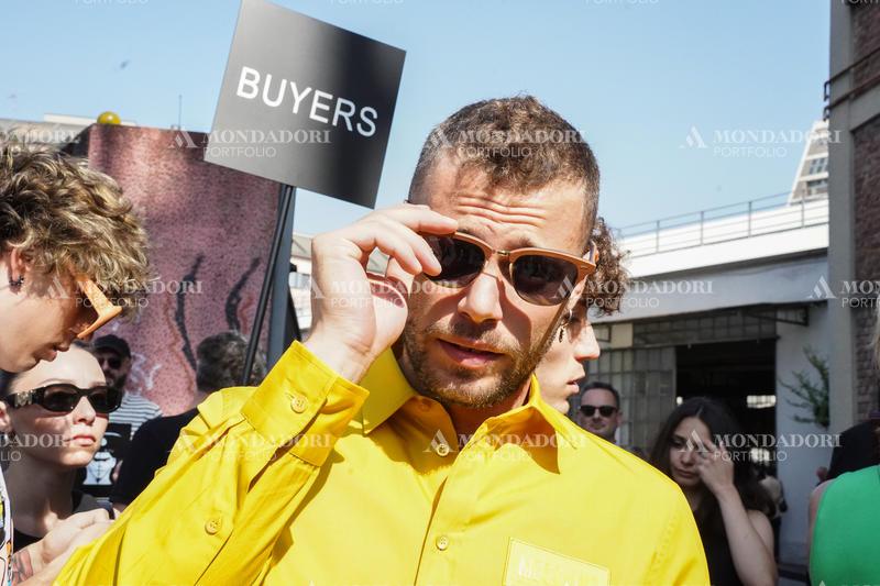 Italian actor Ludovico Tersigni guest at the Moschino fashion show of Milan Fashion Week Men's Collection Spring Summer 2023. Milan (Italy), June 19th, 2022