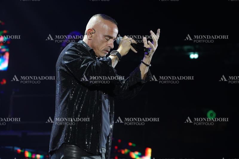 Italian singer Eros Ramazzotti in concert at the Mediolanum Forum in Assago. Milan (Italy), March 15th, 2023