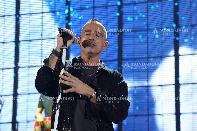 Italian singer Eros Ramazzotti in concert at the Mediolanum Forum in Assago. Milan (Italy), March 15th, 2023
