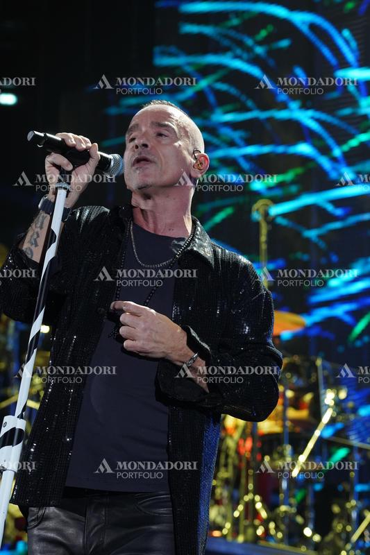 Italian singer Eros Ramazzotti in concert at the Mediolanum Forum in Assago. Milan (Italy), March 15th, 2023