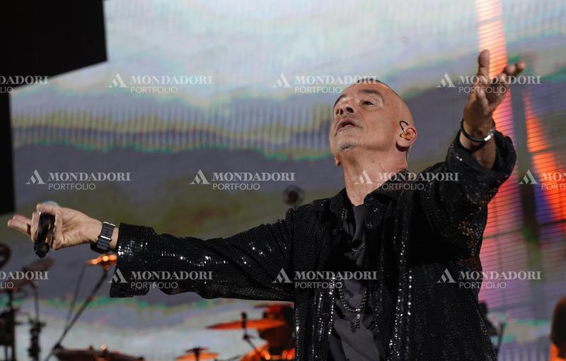 Italian singer Eros Ramazzotti in concert at the Mediolanum Forum in Assago. Milan (Italy), March 15th, 2023