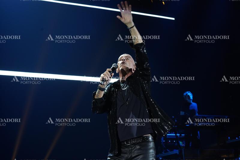 Italian singer Eros Ramazzotti in concert at the Mediolanum Forum in Assago. Milan (Italy), March 15th, 2023