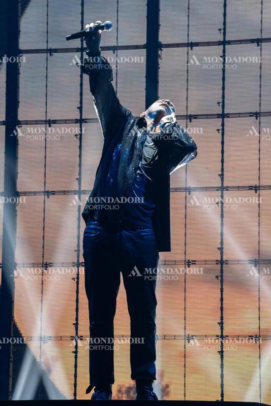 Italian singer Eros Ramazzotti in concert at the Mediolanum Forum in Assago. Milan (Italy), March 15th, 2023