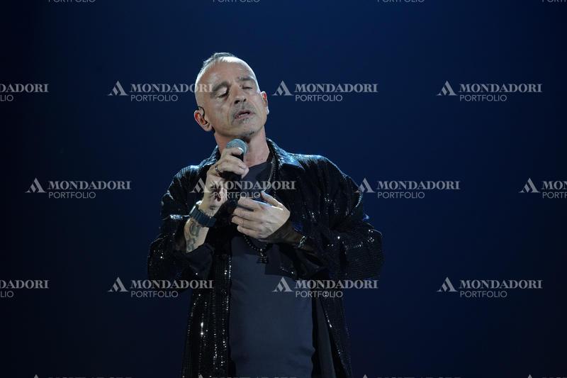 Italian singer Eros Ramazzotti in concert at the Mediolanum Forum in Assago. Milan (Italy), March 15th, 2023