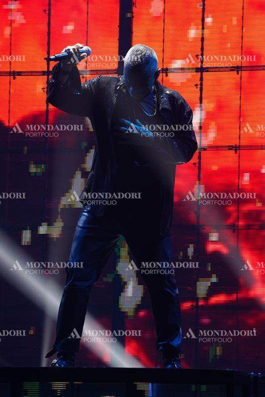 Italian singer Eros Ramazzotti in concert at the Mediolanum Forum in Assago. Milan (Italy), March 15th, 2023