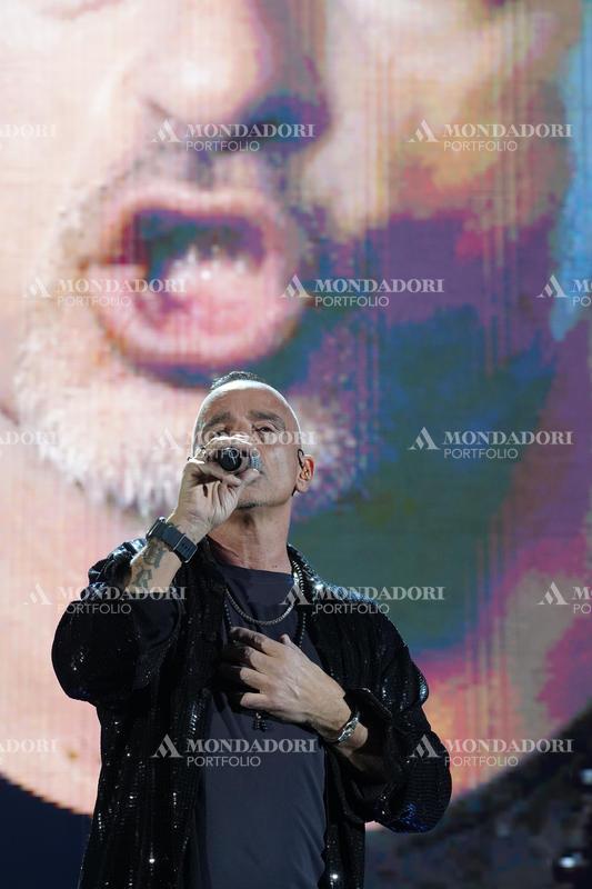 Italian singer Eros Ramazzotti in concert at the Mediolanum Forum in Assago. Milan (Italy), March 15th, 2023