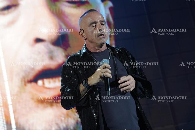 Italian singer Eros Ramazzotti in concert at the Mediolanum Forum in Assago. Milan (Italy), March 15th, 2023