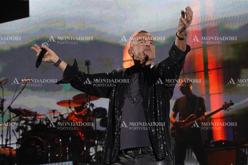 Italian singer Eros Ramazzotti in concert at the Mediolanum Forum in Assago. Milan (Italy), March 15th, 2023