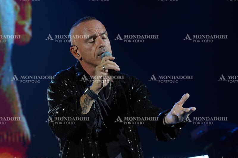 Italian singer Eros Ramazzotti in concert at the Mediolanum Forum in Assago. Milan (Italy), March 15th, 2023