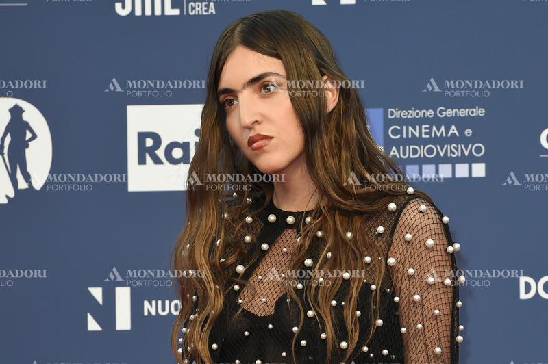 The Italian singer Joan Thiele (Alessandra Joan Thiele) during the red carpet for the award ceremony of the David di Donatello 2023. Rome (Italy), May 10th, 2023.