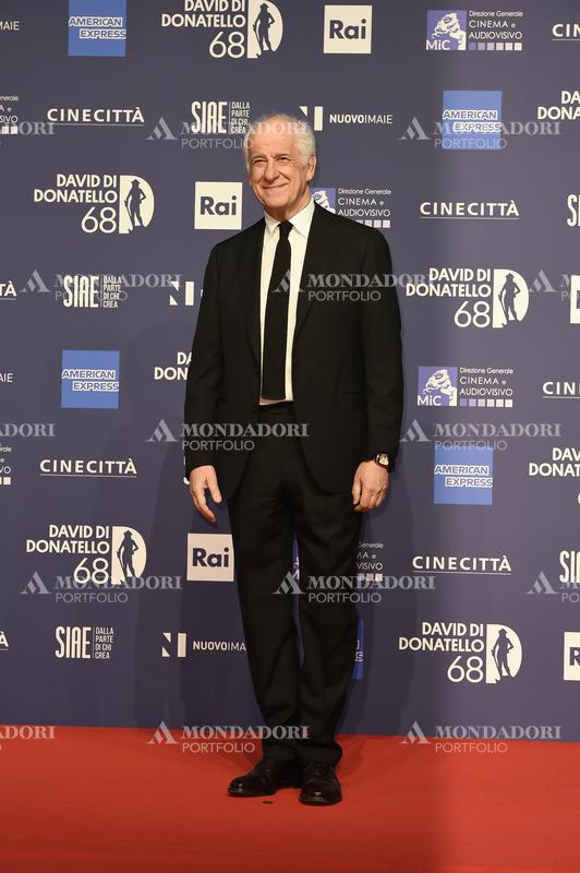 The Italian actor and director Toni Servillo (Marco Antonio Servillo) during the red carpet for the award ceremony of the David di Donatello 2023. Rome (Italy), May 10th, 2023.  
 