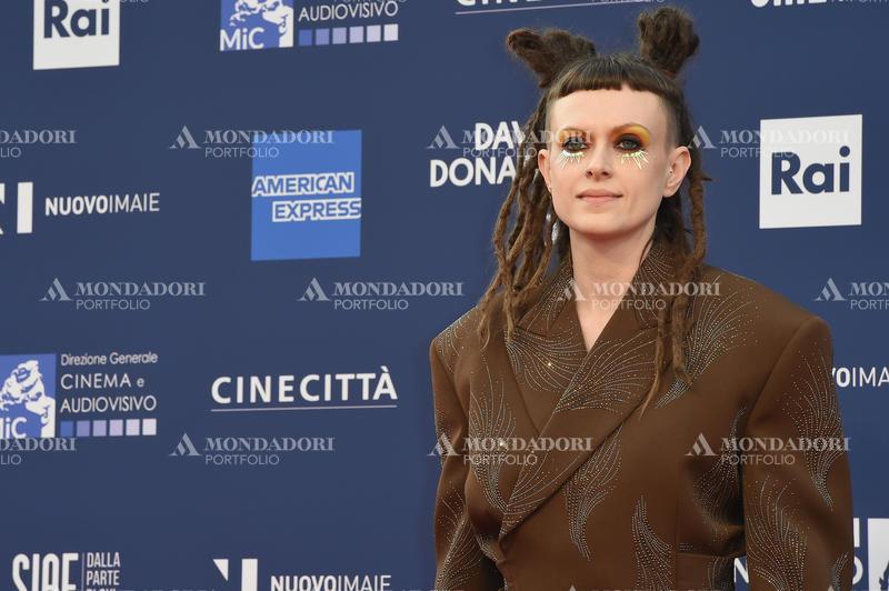 The Italian director Valentina Bertani during the red carpet for the award ceremony of David di Donatello 2023. Rome (Italy), May 10th 2023. 
 