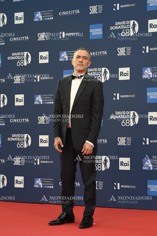 The Italian actor, director, writer and playwright Filippo Timi during the red carpet for the award ceremony of the David di Donatello 2023. Rome (Italy), May  10th 2023.