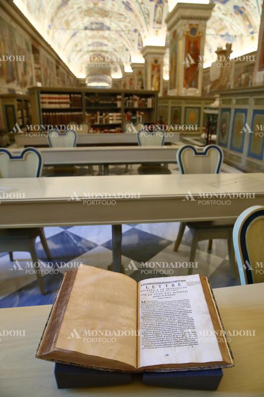 Exhibition of some works by Blaise Pascal, French Catholic philosopher and mathematician in the Sistine Hall of the Vatican Apostolic Library. Vatican City (Vatican), June 19th, 2023.