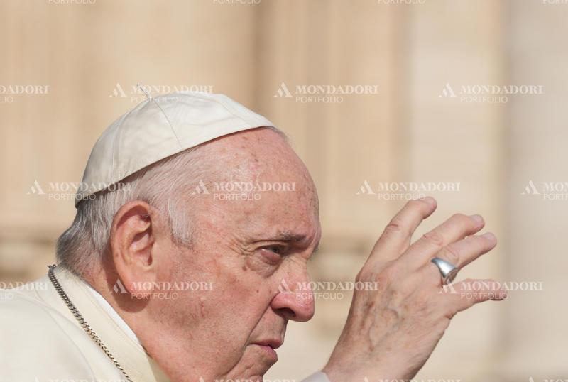 Pope Francis during the general audience in St. Peter’s Square. Vatican City (Vatican), June 28th, 2023
