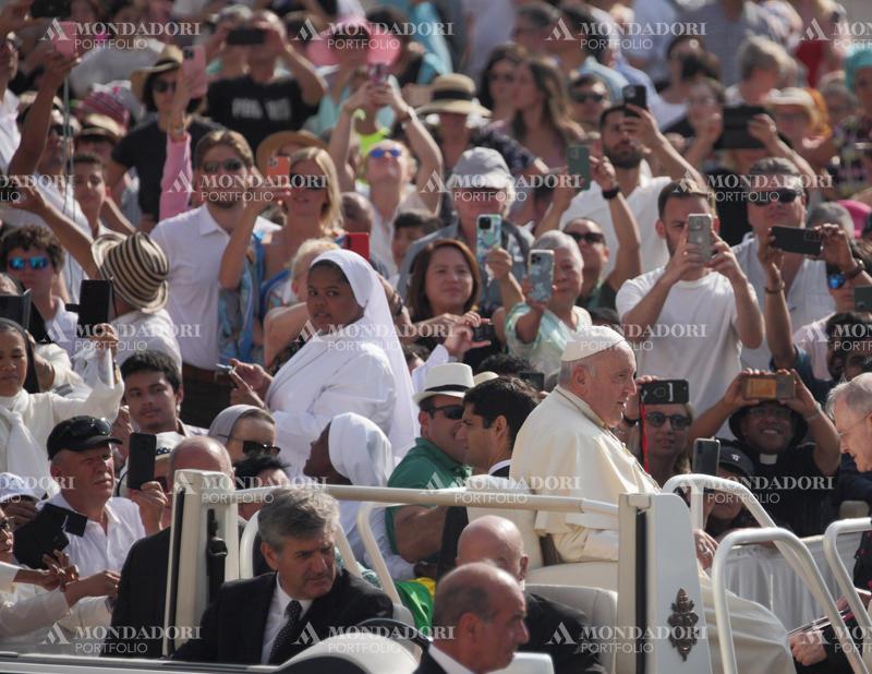 Pope Francis during the general audience in St. Peter’s Square. Vatican City (Vatican), June 28th, 2023