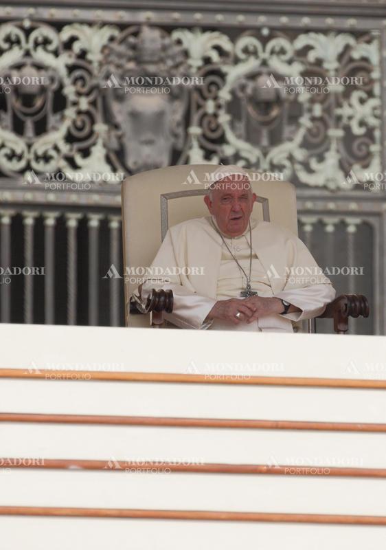 Pope Francis during the general audience in St. Peter’s Square. Vatican City (Vatican), June 28th, 2023